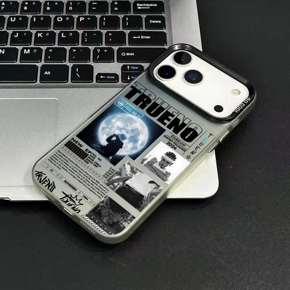 T-Trueno Rapper Singer Phone Case For iPhone 17 16 15 14 13 12 11 Pro Max Air Matte Laser Aurora Shockproof Funda