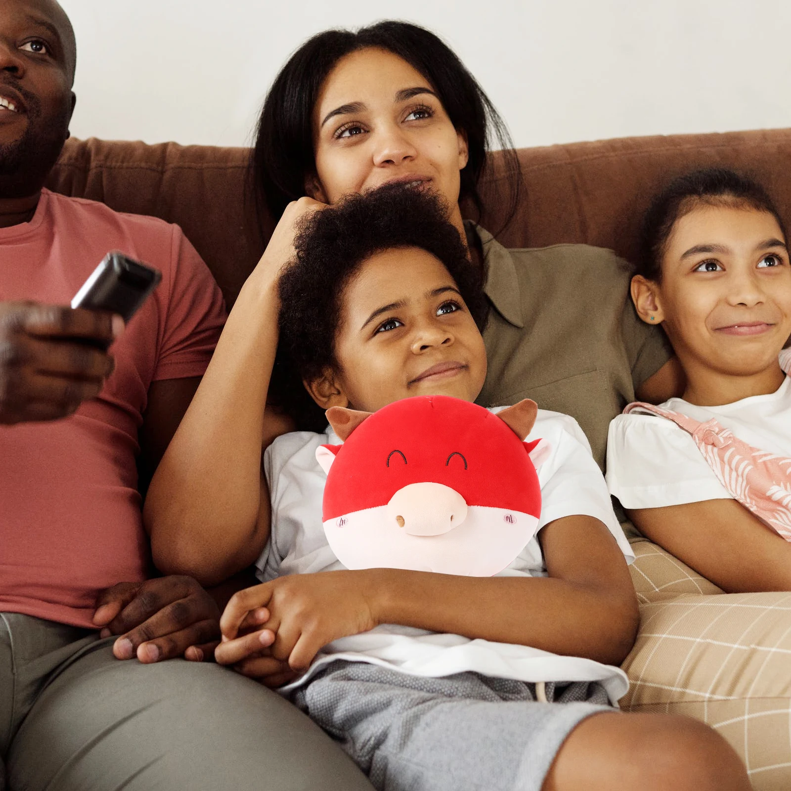 

Cartoon Ox Pillow U Shaped Neck Support Travel Cushion Soft Cover 360 Degree Head Rest Filling Stuffed Animals Toy