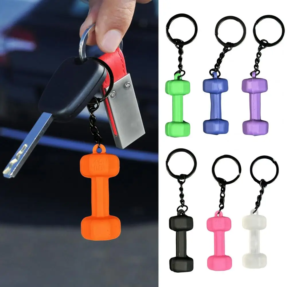 Fitness Keychain Water Cup Barbell Shape Charm Plate Design Workout Reminder Bodybuilding Key Ring Bag Accessories