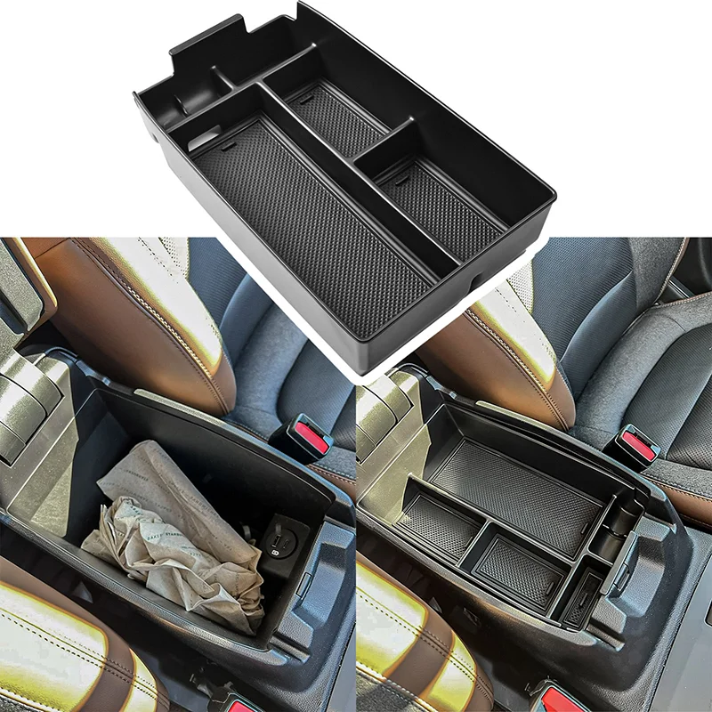 

Center Console Organizer Tray For Ford Escape 2020-2024 Bronco Sport 2021-2024 Armrest Secondary Storage Box with Coin Storage