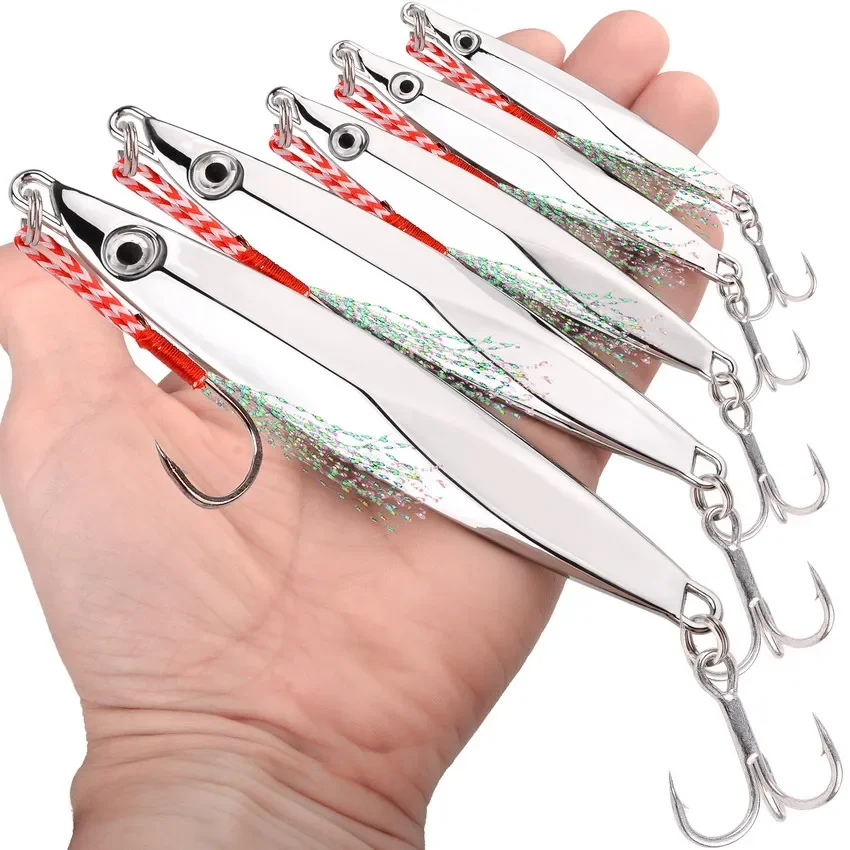 1 szt. 40g 30g 20g 15g 10g Przynęta do połowów morskich Jigging Metalowa Przynęta Wędkarska Przynęty Morskie Praktyczne Akcesoria Wędkarskie do Wody Słonej