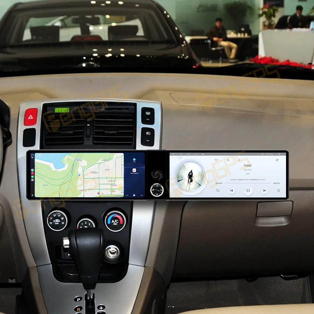 

24,6-дюймовый автомобильный радиоприемник для Hyundai Tucson 2006-2013 с Android Auto, GPS-навигацией, мультимедиа, видео и стереосистемой