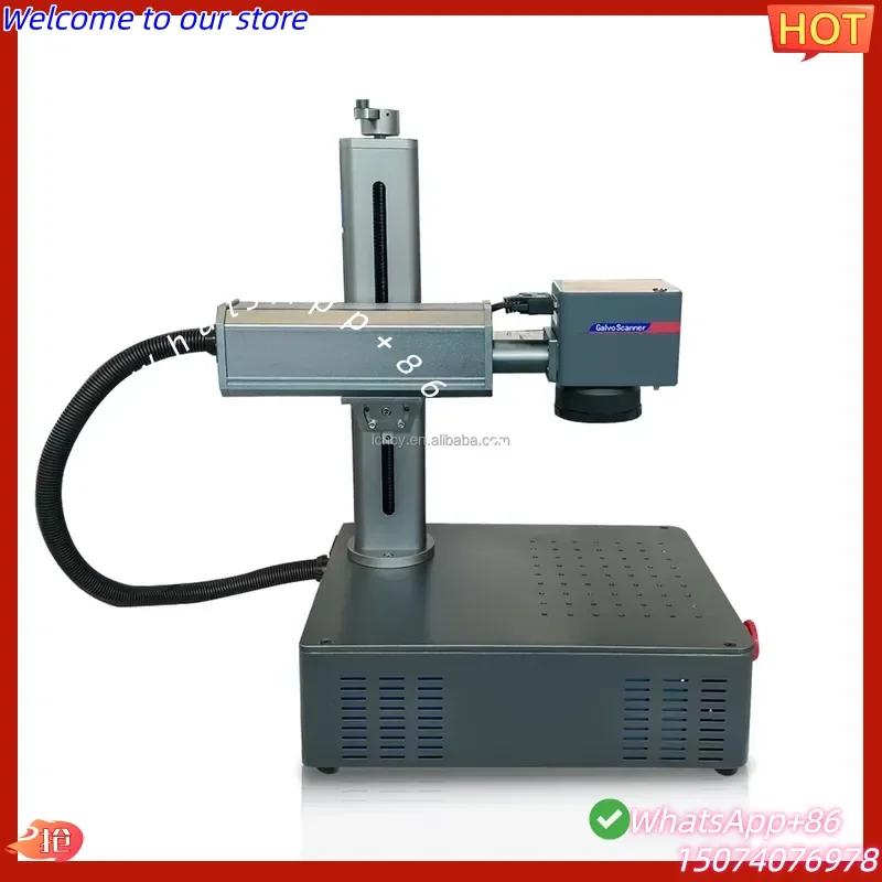 2026 20W 30W 50W Portable Fiber Marking Machine for Metal Engraving High Accuracy Air Cooled Desktop Marker for
