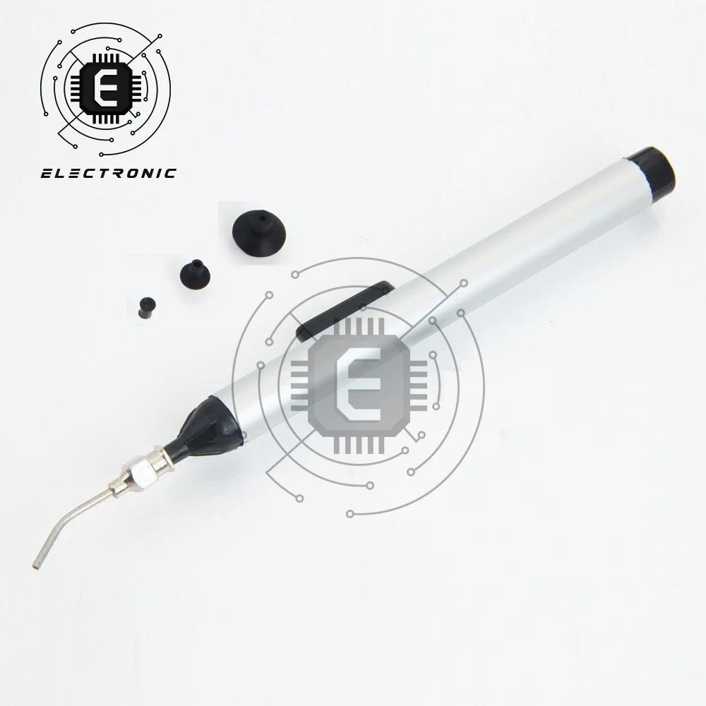 IC SMD Vacuum Sucking Suction Pen Remover Sucker Pump IC SMD Tweezer Pick Up Tool Solder Desoldering with 3 Suction Head