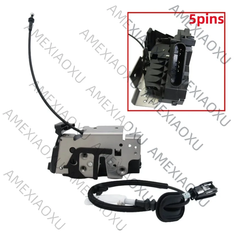 

Front Right Door Lock Mechanism 5 Pins with Cable For Ford Transit Custom 2012-2023 BK21V219A64CK BK21V219A64CH 2096125 2381730