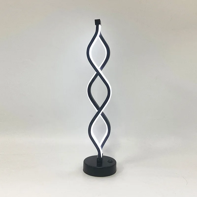 

Оптовая продажа, бар, ресторан, индивидуальная светодиодная настольная лампа с морскими водорослями, перезаряжаемая настольная лампа с волнистыми водорослями