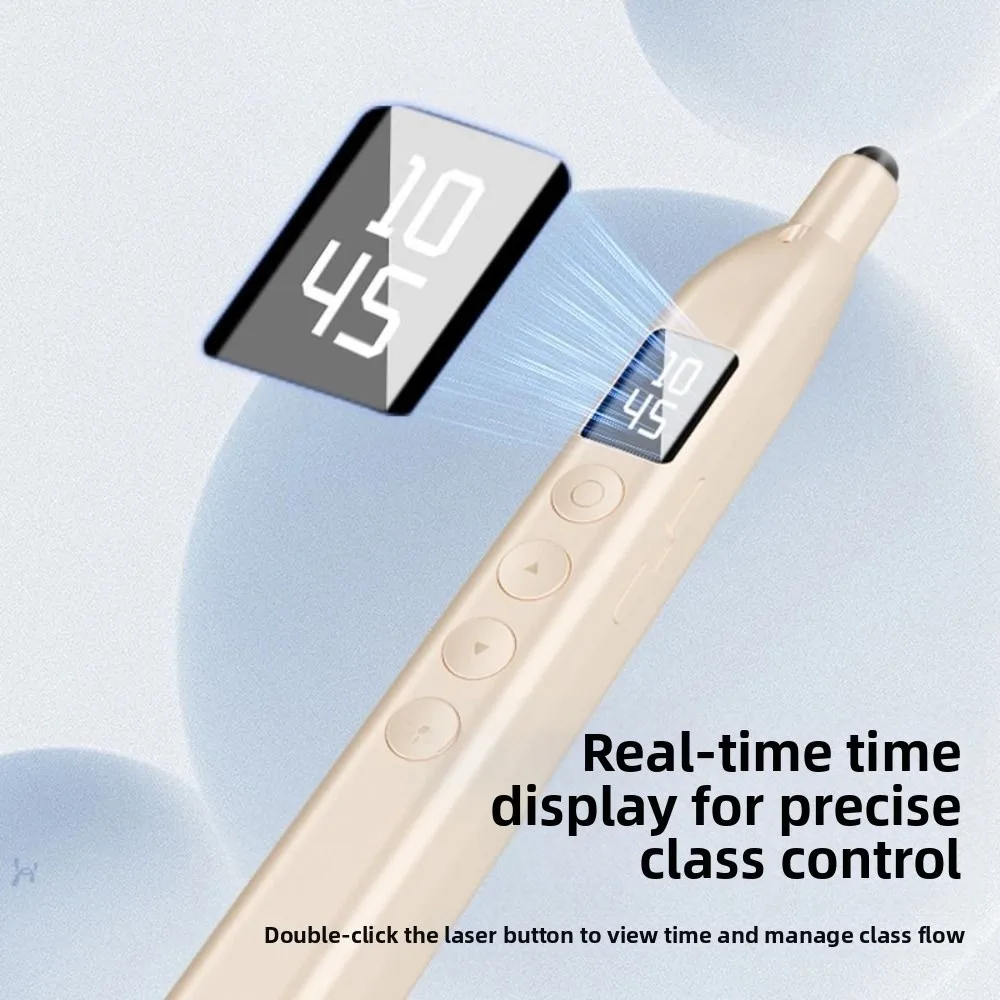 RF2.4GHz Remote Control Page Turning Pen Infrared Versatile Multimedia Page Turner USB Charging Classroom Pointer