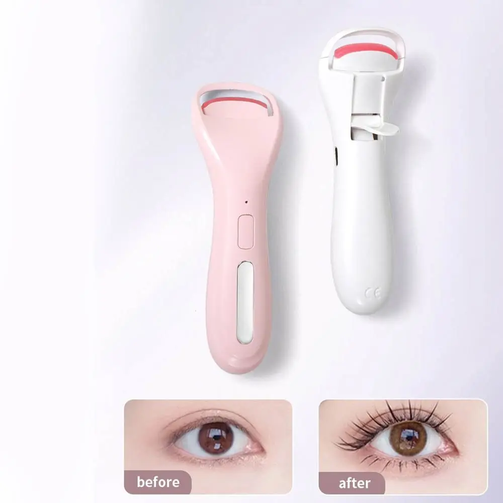 Lasting Curling Electric Eyelash Curler with 3 Temperature Fast Heating Heated Eye Lash Curlers Safe Control Comfortable Grip