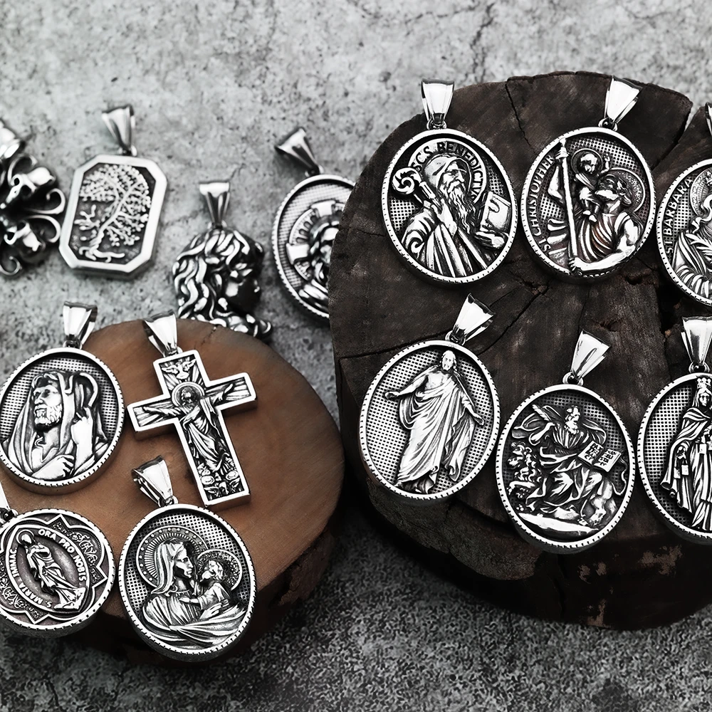 Personal isierte und minimalist ische Madonna Cross Herren-und Damenmode Sommer vielseitiger Anhänger