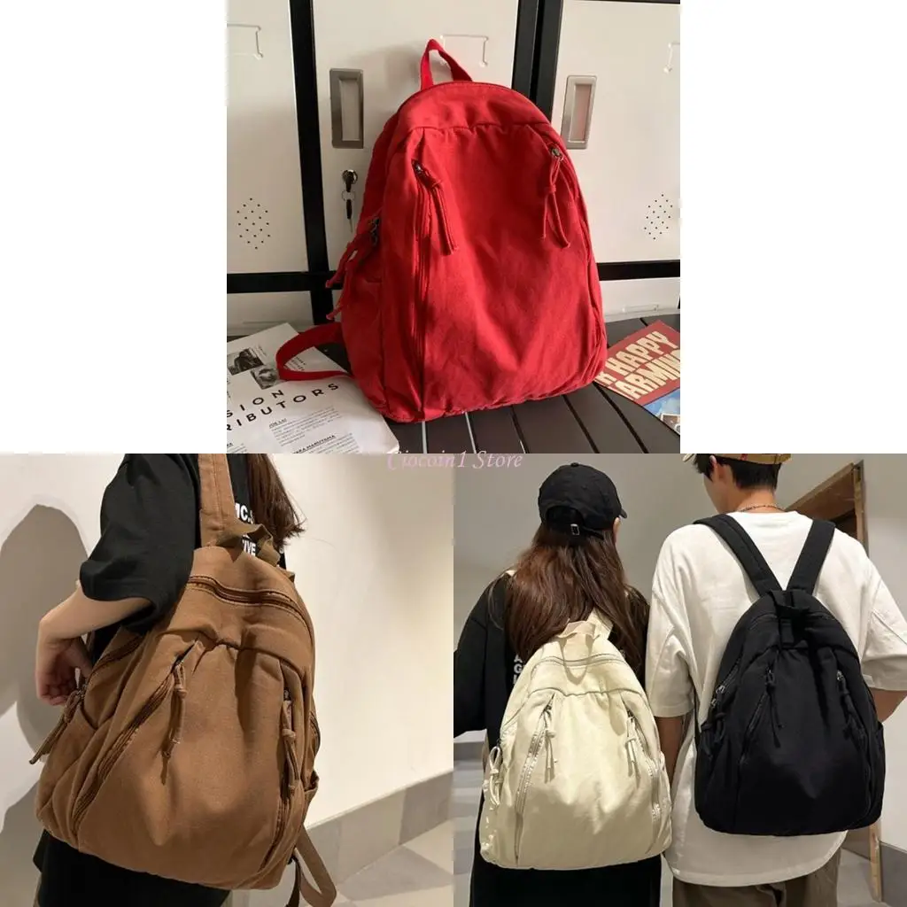 

Y1UB Stylish Student Backpack Large School Bag Laptop Backpack Travel Book Bags