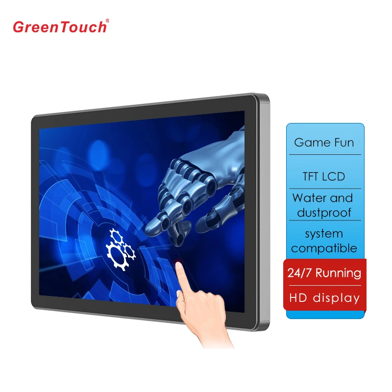 Monitor capacitivo per giochi arcade con display touch screen LCD da 27 pollici per giochi