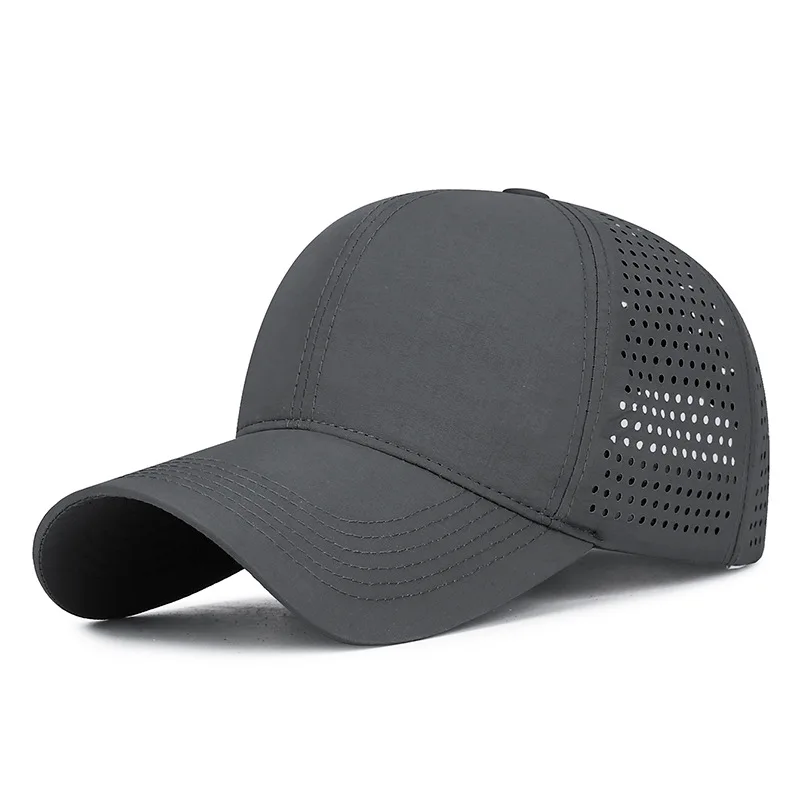 Casquette de soleil de randonnée légère pour hommes et femmes, chapeau respirant perforé au Laser à 