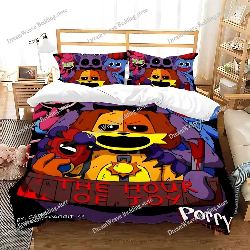 New CatNap X DogDay Bedding Set Single Twin Full Queen King Size Bed Set Adult Kid Bedroom Duvet Cover Sets 3D Print Game Anime7