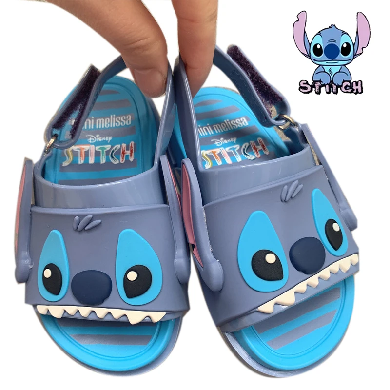 Disney Stitch sandały dziewczęce różowe fioletowe miękkie miki sporty plażowe buty letnie dziecięce