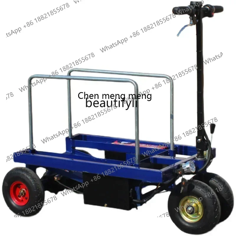 cn8617 ssElectric flatbed truck, tile truck, construction site home improvement truck, folding type, elevator trolley