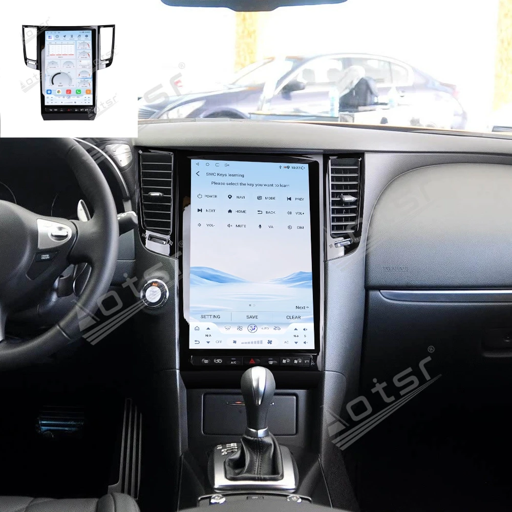 

14,4-дюймовый сенсорный экран Android 14, автомобильная радиосистема 360 для Infiniti FX FX25 FX35 FX37 QX70 2009-2016, мультимедийный плеер с GPS-навигацией