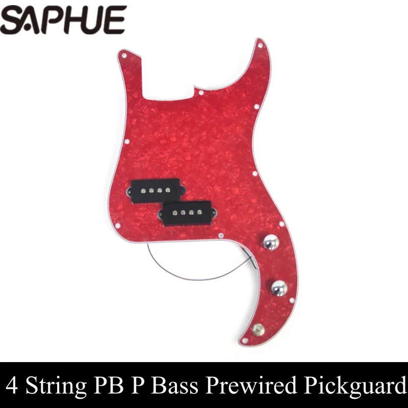 Pickguard محملة مسبقًا، 4 أوتار PB P Bass، لوحة خدش مع لاقط لـ 4 أوتار P Bass