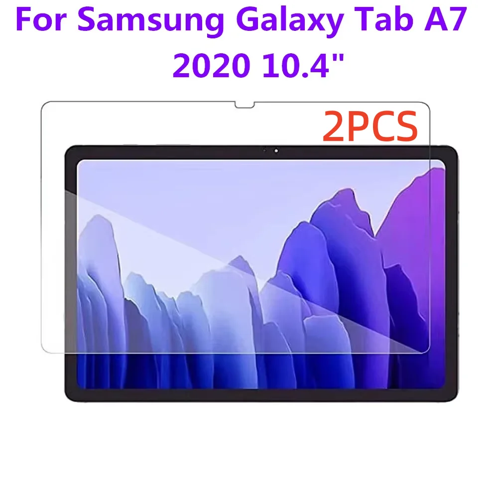 

2 PCS Tempered Glass Screen Protector For Samsung Galaxy Tab A7 10.4 Inch 2020 SM-T500/T505/T507 Bubble Free Protective Film