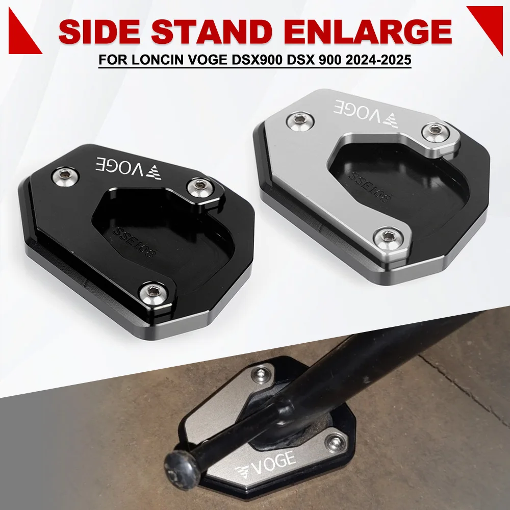 

Side Stand For LONCIN VOGE DSX900 DSX 900 2024-2025 650DS 500DS LX500R 500R motorcycle accessories expander extension plate pad