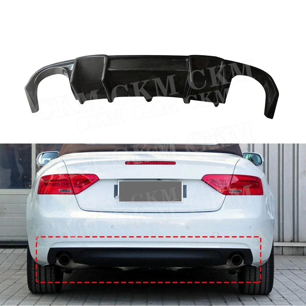 

Задний бампер из углеродного волокна, диффузор, спойлер для Audi A5 Standard 2012 2013 2014 2015 2016, комплект кузова автомобиля, аксессуары