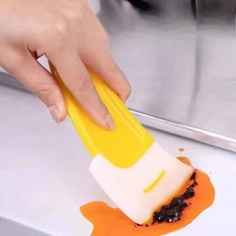 

Кухонный скребок для очистки масляных пятен, силиконовая лопаточка, гаджеты для выпечки тортов, кондитерских изделий, грязная сковорода, горшок, инструменты для чистки посуды, скребок