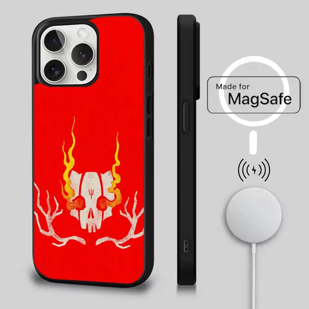 حافظة هاتف MUSIC Twenty One P-Pilots لهاتف iPhone 16,15,14,13,12,11,Pro,Max,Plus,Mini,SE4,E شحن لاسلكي مغناطيسي Magsafe #3