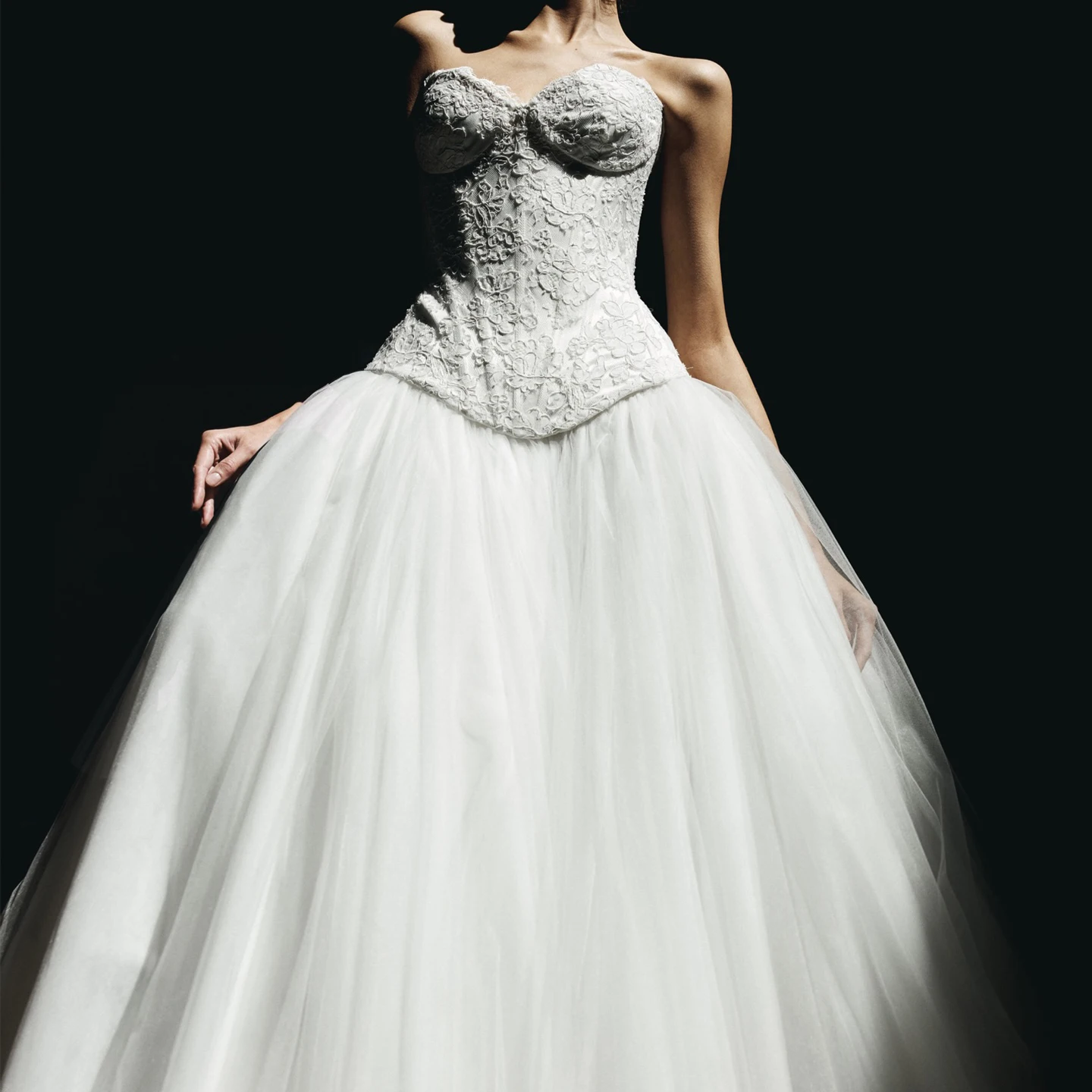 

Sharon Said 2026 Luxury Sheath Sweetheart Wedding Dress Corset Top Voluminous Tulle for Women Bride Ball Gown SW597 Customized