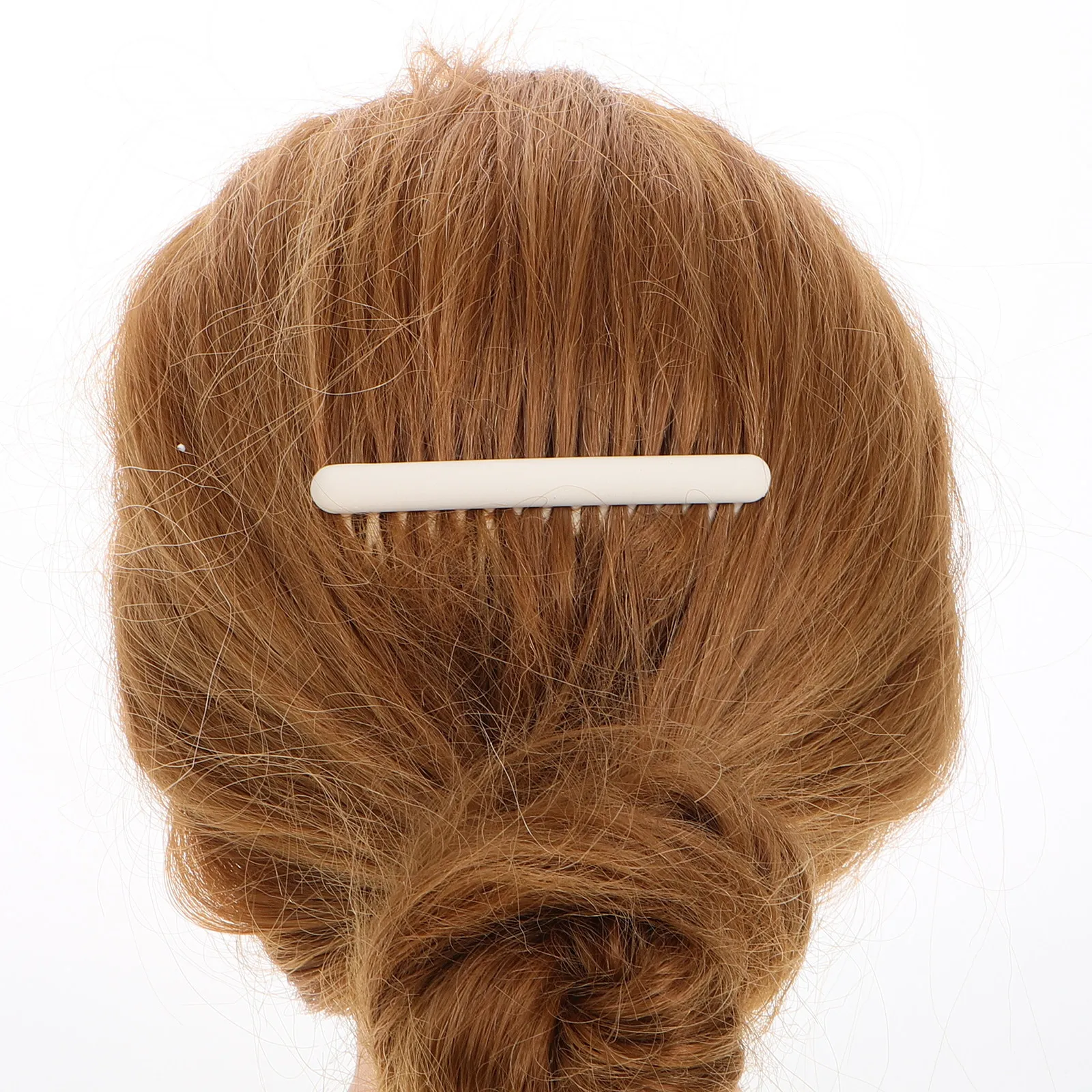 8Pcs Frosted French Side Comb Hairpin for Women Fine Hair Friendly Matte Insert Design Fixed Hairpin for Weddings Parties