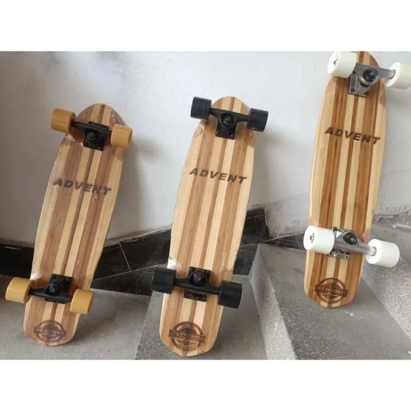 26 inch pro high quality canandian maples bamboo cruiser skateboard free style longboard surf board nature maple