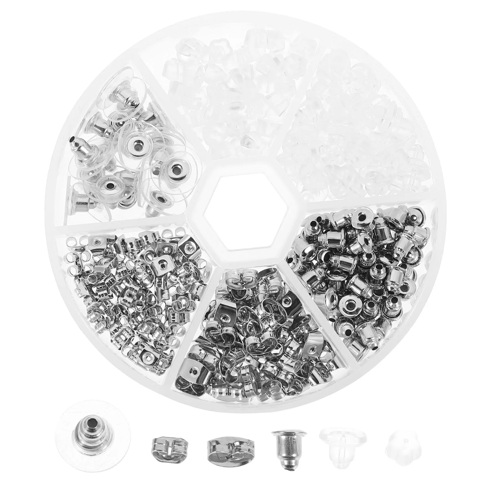 

Silicone Earring Backs Studs Kit Wear Resistant Locking Earring Stoppers Perfect for Repair and Heavy Studs Secure Jewelry