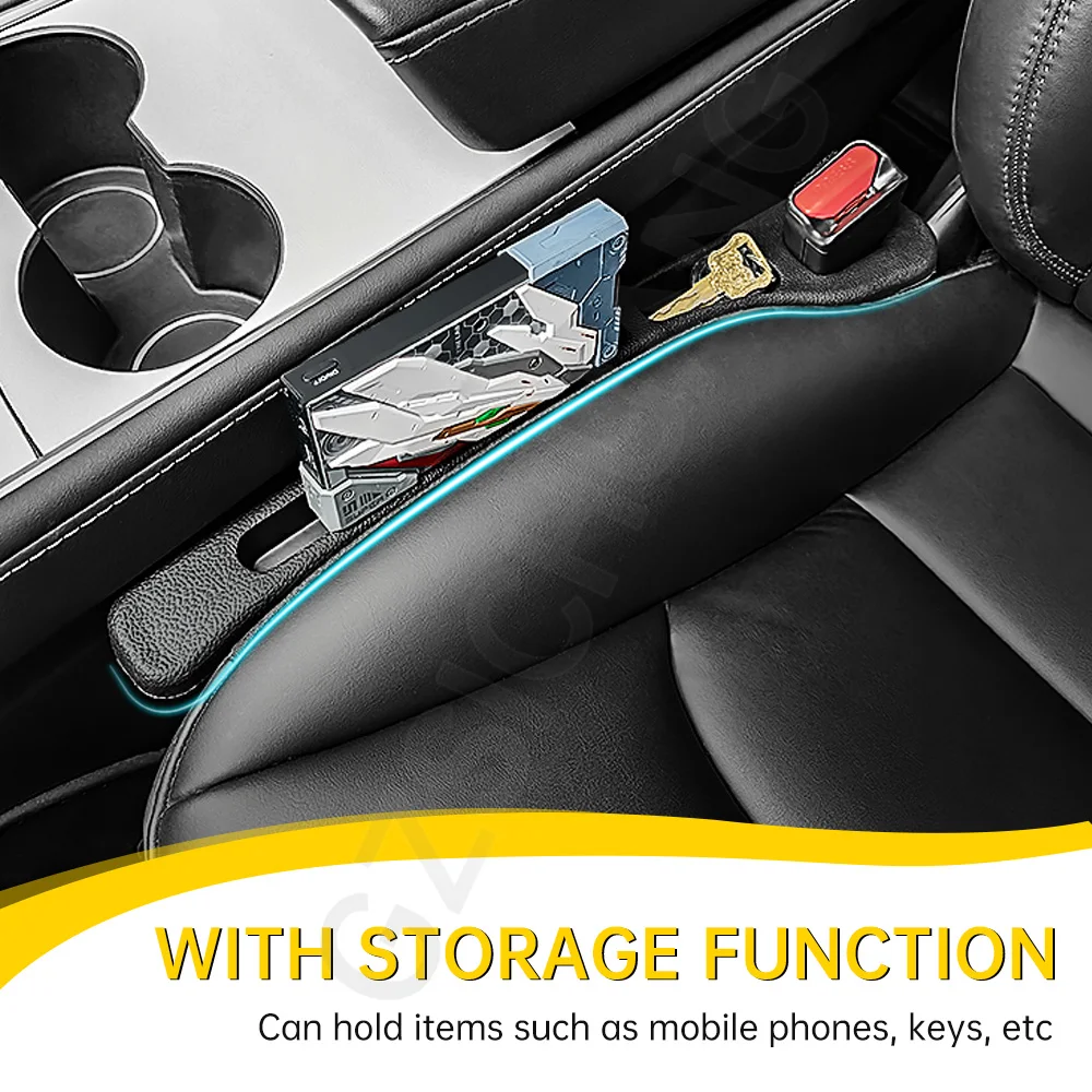 Car Seat Gap With Slot Storage Plug For Porsche Panamera 911 918 987 997 992 GT3 Leak Proof Filling Strip Interior Accessories