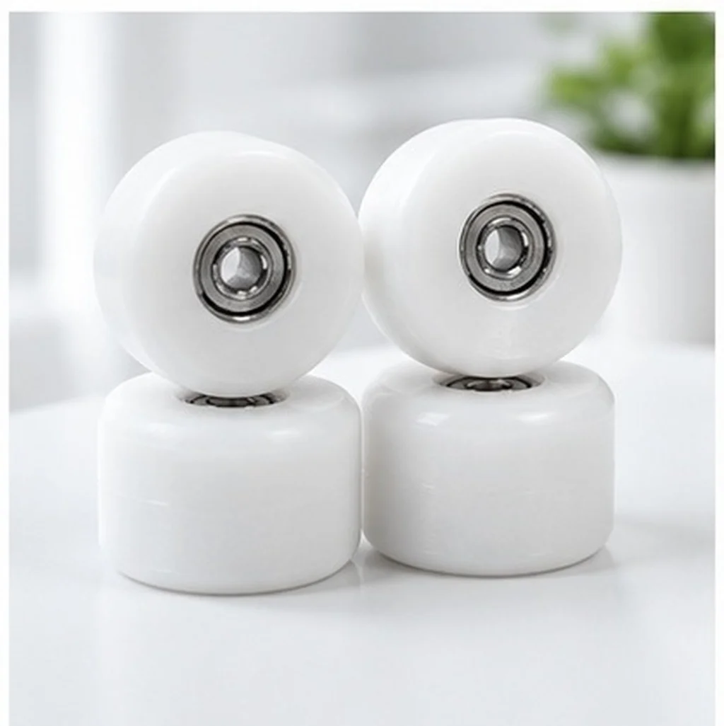 4Pcs Mini Skateboard Bearing Wheels Precision Crafted Flexible Stable Performance Bright Attractive Colors Easy to Replace