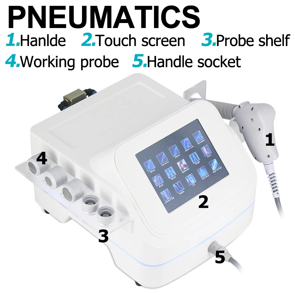 Pneumatic Shockwave Therapy Machine For Pain Relief ED Treatment Relax Body Massager 12Bar Professional Shock Wave