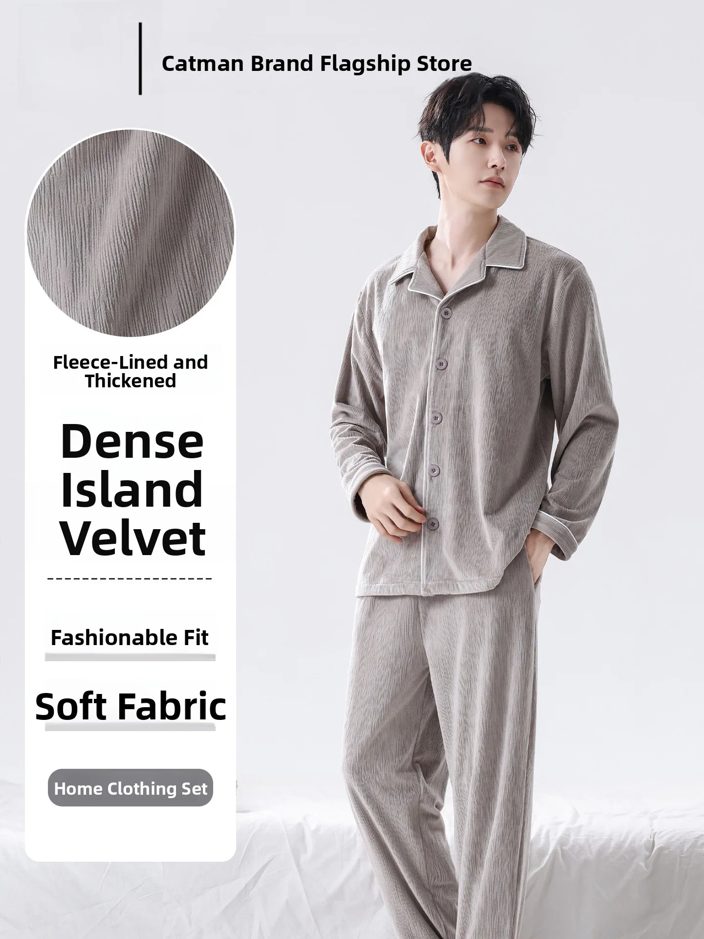casual-large-size-men's-sleepwear-set-island-velvet-loose-fit-home-clothes-long-sleeve-thickened-soft-polyester-fiber