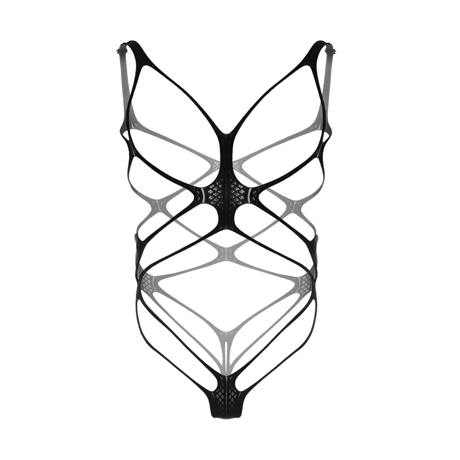 Men's Hollow Fishnet Lingerie See Through Bodystocking Full Body Stockings Suits Sexy Babydoll Underwear Plus Size for Man 3XXXL view 6