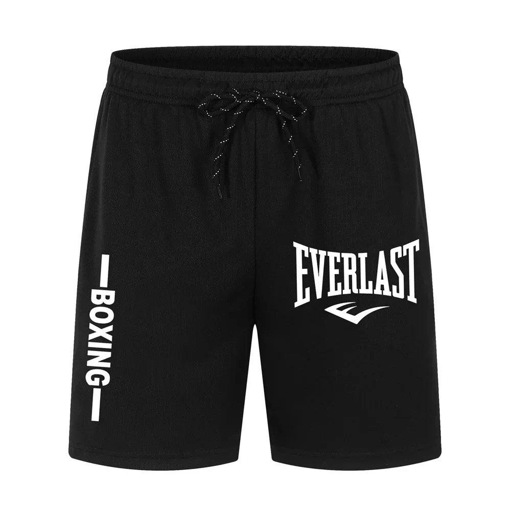 Men\'s summer gym fast dry breathable casual pants elastic waistband shorts Surf beach fashion sports shorts S-4XL