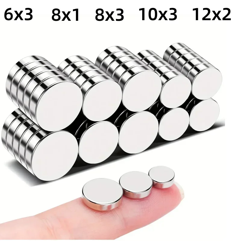 Super Strong Magnet 6x3/8x1/8x3/10x3/12x2mm N35 Round Magnetic NdFeB Neodymium magnet Powerful Disc imanes-100Pcs