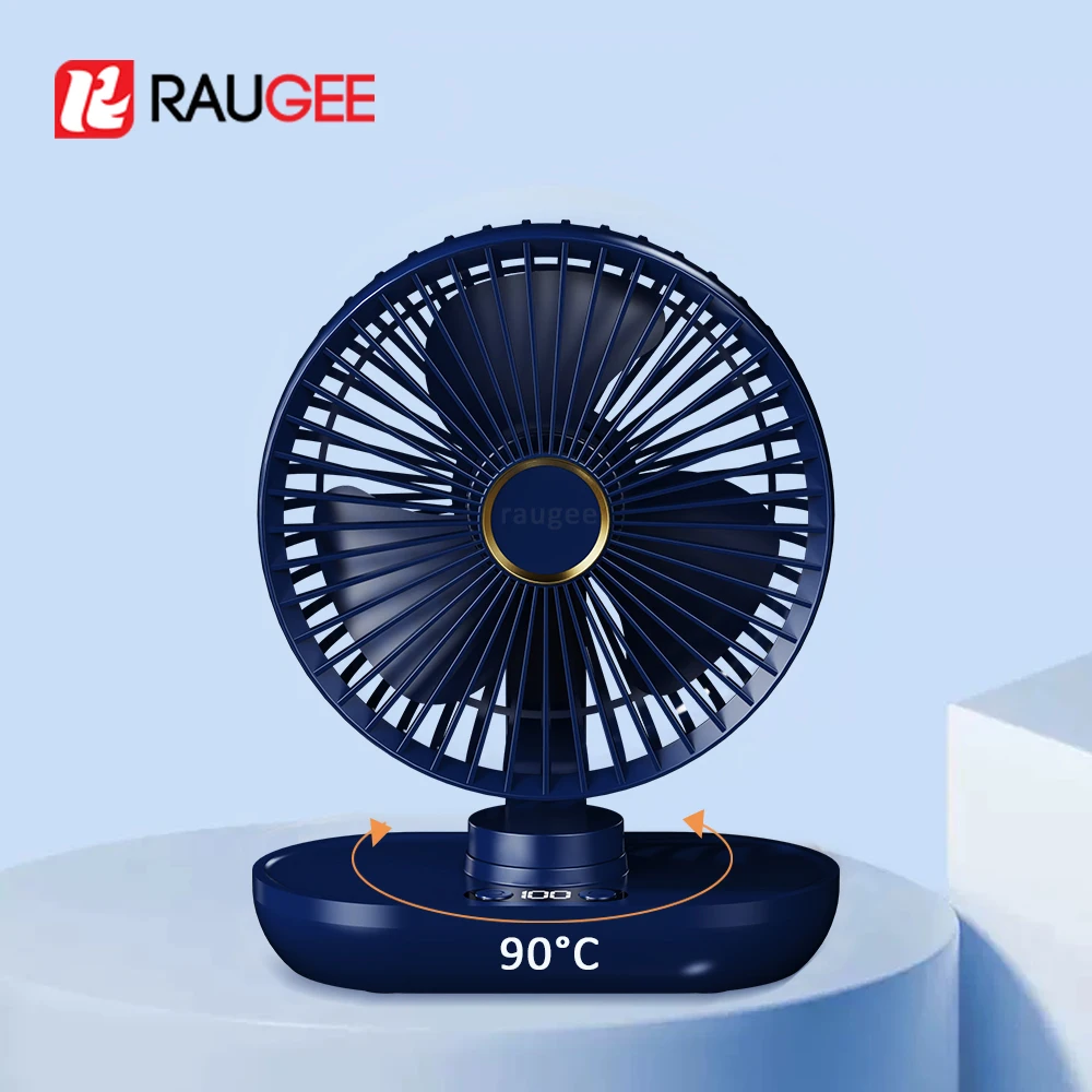 Small Fan Portable Desk Table Fan USB Rechargeable Desk Camping Fan With 5 Speed Adjustment Ultra Quiet Table Fan For Home Desk