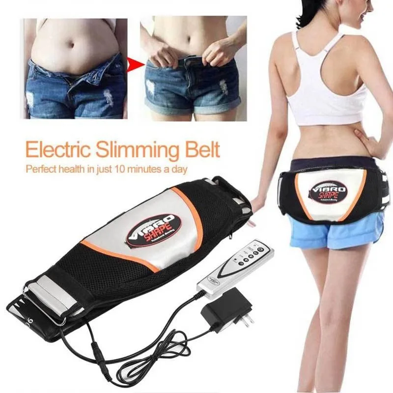 Smart Library Vibrating And Heated Electric Massage Belt For Back & Waist Slimming Abdominal Belt For Burning Belly Fat