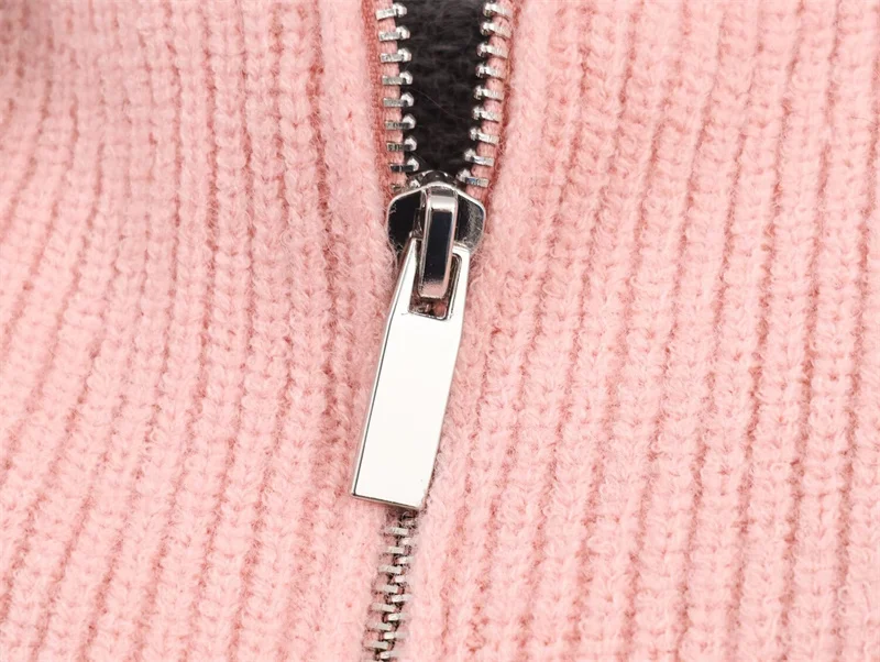 Dames Faion gebreid dubbelzijdig effect Jaet Personali Sle Winterseizoen ort lengte vest met ritssluiting