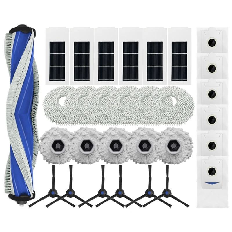 Cepillo Lateral principal, filtro HEPA, paño de mopa, bolsa de polvo para Ecovacs Deebot X2S, repuestos de Robot aspirador, accesorios