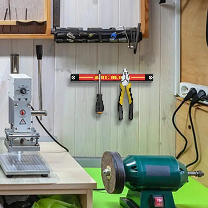 Magnetic Tool Holder,Heavy-duty Magnet Tool Bar Strip Rack,Wrench Organizer Wall Mounted Storage Tool Bar Strip Rack Space-Save