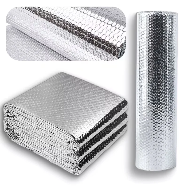 5m/7mSunscreen Insulation Film, Double-sided Aluminum Foil Insulation Sheet, Radiator Reflective Film Wall Sticker, Home Heatin