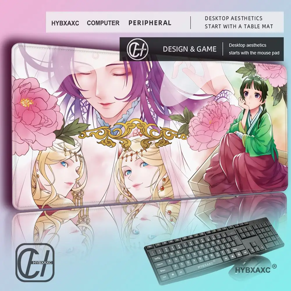 HYBXAXC Anime the A-Apothecary D-Diaries Niedliches Maomao Mauspad Rutschfeste Gummi-Gamer-Balance-Computer-Dekorations-Schreibtischunterlage