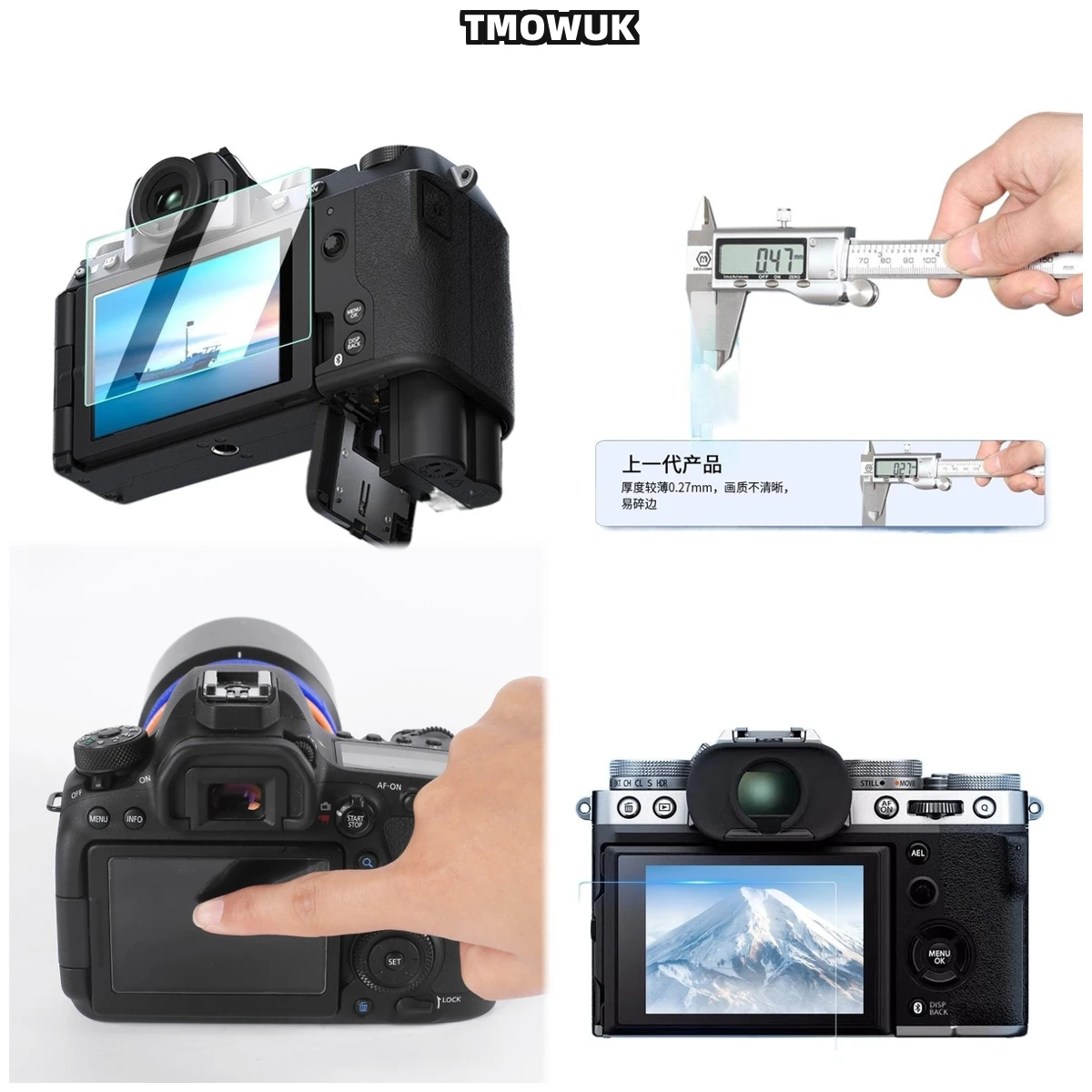 

For Fujifilm XT-5 XT-4 R50 R8 XS10 X-100V Pro3 9H Tempered Glass LCD Protector - Anti-Glare Privacy Screen Film