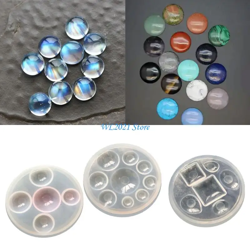 G5GC العملية القلادة الحرف القلادة القلادة مصنوعة يدويًا زخرفة قوالب السيليكون لملمس شمع الطين وصياغة الراتنج