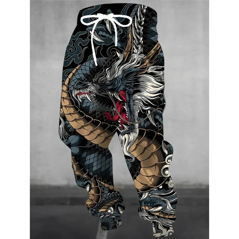 2026 Nuovi pantaloni cinesi Loong stampati ad asciugatura rapida pantaloni sportivi casual autunnali e invernali di alta qualità abbigliamento da corsa all'aperto