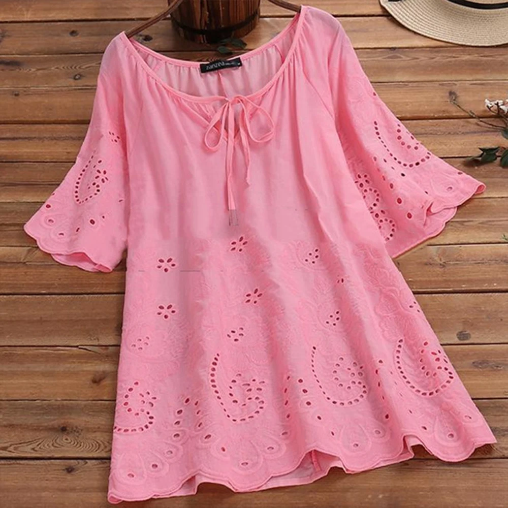 2024 Summer Women New Fashion O-neck Short Sleeves Plus Size High Quality T-shirt Solid Casual Tops Lady Oversized Clothing