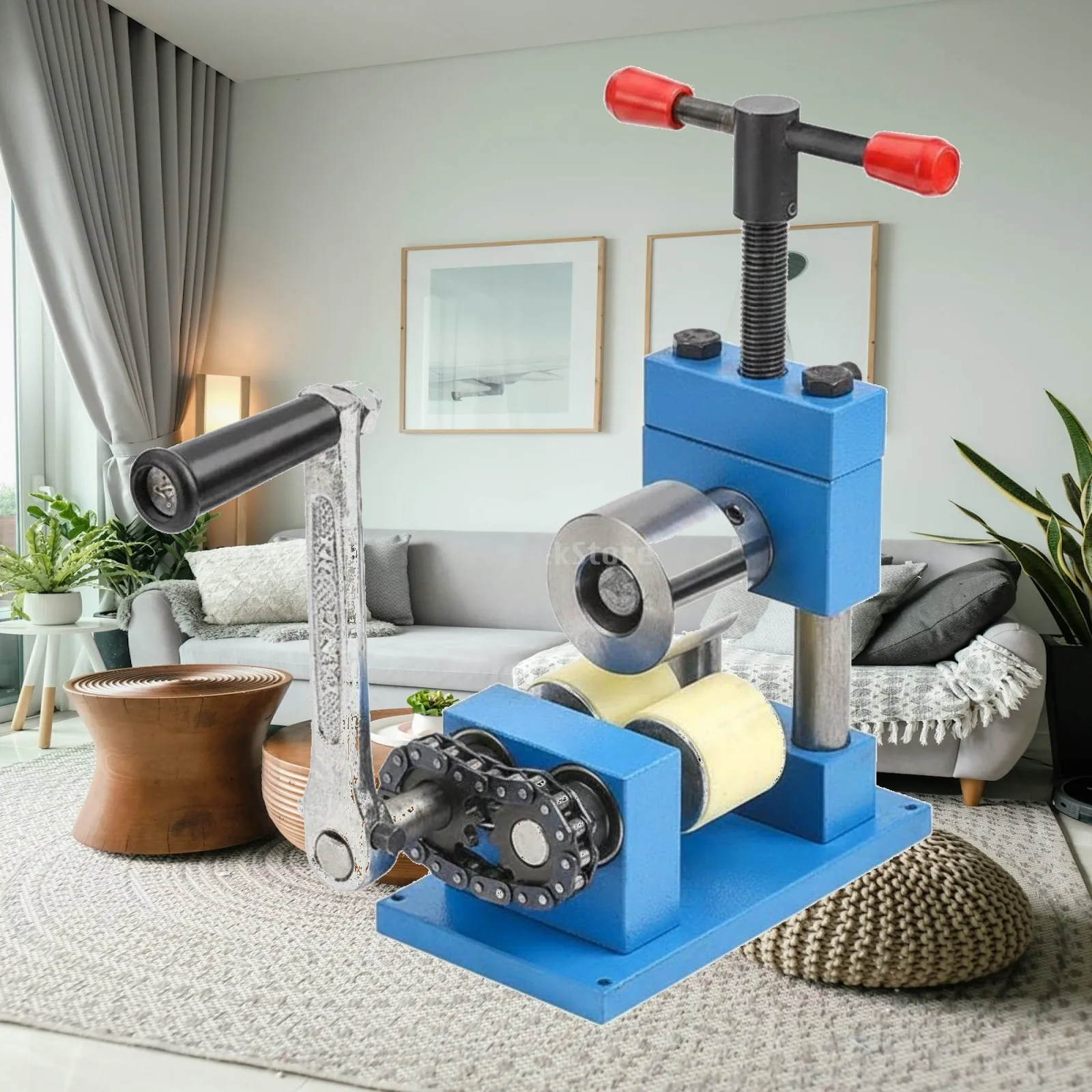 Manual Jewelry Bender Hand Crank Bracelet Shaping Machine Heavy Duty Rolling Tool for Crafters