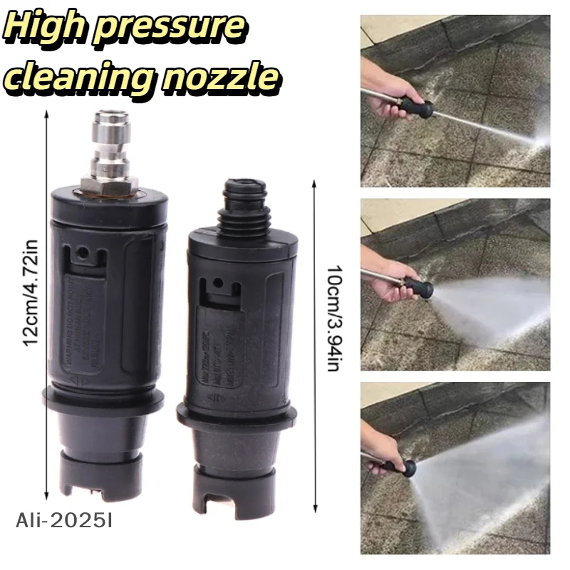 

1Pc Angle Adjustable High Pressure Washer Nozzle Sprayer With 1/4" Quick Plug Connect Garden Cleaning Machine Nozzle